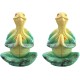 2 Pack Yoga Tortoise Statue Meditation Yoga Tortoise Statue Garden Statue Decoration Meditation Turtle Sculpture Collection Crafts Zen Yoga Tortoise Home Office Desktop Ornament Decoration Gifts